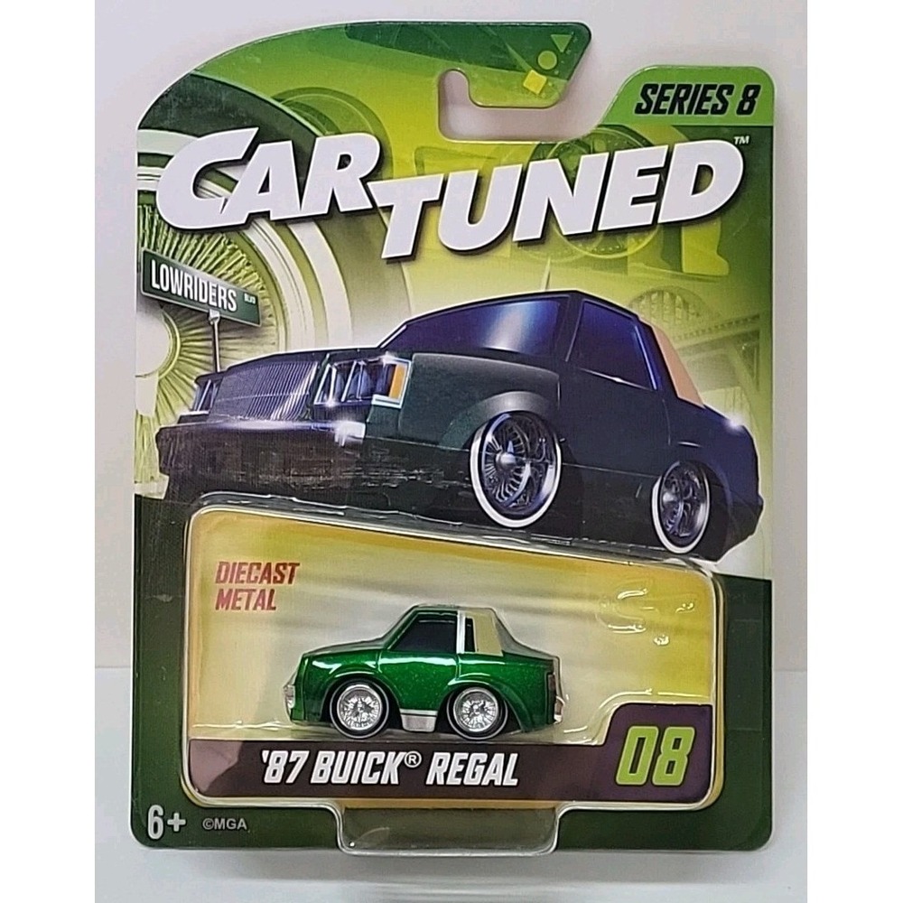 New 2025 MGA Car Tuned Series 8 '87 Buick Regal #08 Green Lowrider 1/64 Diecast‎